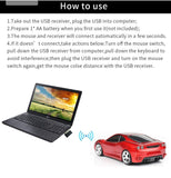 Wireless Mouse Ergonomic Gaming Optical Mice USB 2.4G Mini Receiver for Windows Laptop Notebook Mac