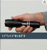 Tactical Series Stun Gun with LED Flashlight, Maximum Strength 2.517 µC Charge, 130 Lumens, Rechargeable Battey, Safety Switch, Includes Belt Holster, Multicolor, One Size