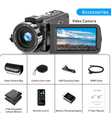 Video Camera Camcorder FHD 1080P 30FPS 36MP IR Night Vision