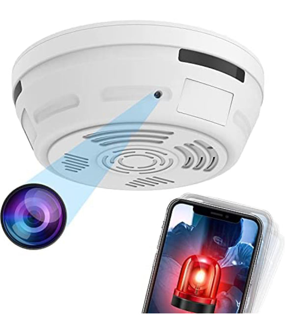 Hidden Camera Smoke Detector, Spy Camera for Home Surveillance with Night Vision Motion Detection, 1080P Security Cameras Indoor Wireless, Nanny WiFi Cam, 180 Days Battery Power