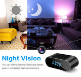 1080P Wireless WiFi Spy Camera, Hidden Camera Clock with Night Vision and Motion Detective, Nanny Cameras 150 Angle Camera Clock for Home Office Security