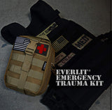 Emergency Survival Trauma Kit with Tourniquet 36" Splint, Military Combat Tactical IFAK for First Aid Response