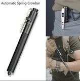 Automatic spring crowbar self defense