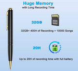 Audio Recording with Playback, Voice Recording Device, 400Hrs Recording Audio Storage, USB Dictaphone Sound Recorder for Lectures & Meetings