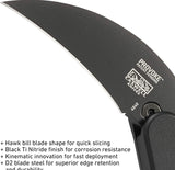 CRKT Provoke Kinematic EDC Folding Pocket Knife: Morphing Karambit, D2 Blade Steel, Kinematic Pivot Action, Integrated Safety Lock, Low Profile Pocket Clip 4040