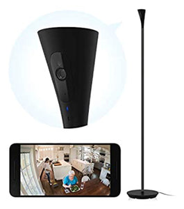 Floor Lamp Camera with Wide Angle, Ambient Light, Motion Detection, 1080P HD Video, Color Night Vision & Voice Assist