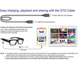 Video Glasses Hidden Camera - Camera Glasses 1080p - Eye Glasses with Camera - Spy Camera Glasses