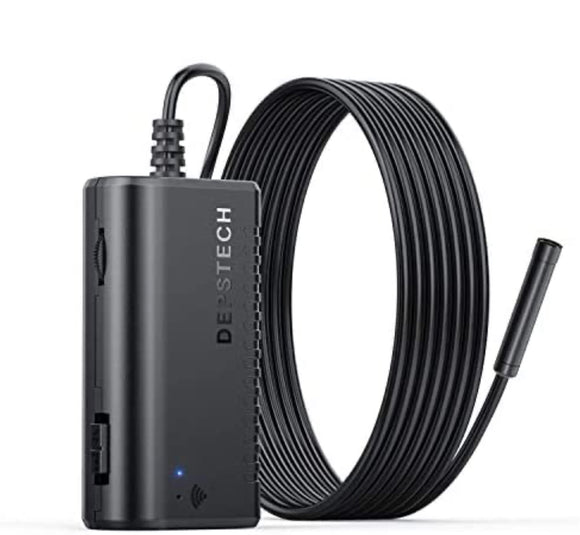 Wireless Endoscope, IP67 Waterproof WiFi Borescope Inspection 2.0 Megapixels HD Snake Camera for Android and iOS Smartphone, iPhone, iPad, Samsung -