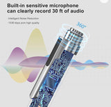 Maniini Audio Voice Recording Device, Intelligent Noise Reduction, Mini Voice Activated Recorder with Microphone, Portable USB MP3 Playback