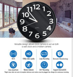 Spy Camera Wall Clock with 1080P HD Video Capturing, Motion Detection and Live Wireless App Access, Smart Hidden Home Surveillance, Nanny Cam, Hidden Camera Clock