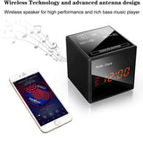 Hidden Camera Spy Cam - HD 1080P Alarm Clock, FM Radio, Bluetooth Speaker - Nanny Cams Wireless with Phone App - Night Vision & Motion Detection