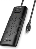 Surge Protector Power Strip Hidden 4K Camera w/ DVR & WiFi Remote View