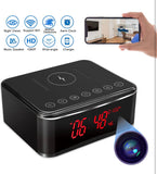 Hidden Spy Cameras with Video,Aiwaylar camaras espias ocultas Nanny Cam,WiFi Secret Camera 4K with Bluetooth Speaker,Night Vision,Alarm Clock,Wireless Charger,160°View Angle for Indoor Home-2.4G/5G