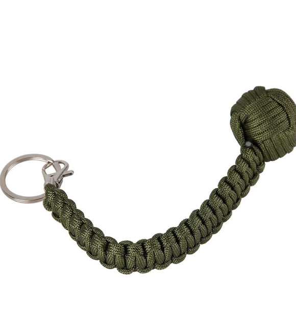 Self Defense Ball Keychain,Security Protecting Round Umbrella Rope Key Ring,