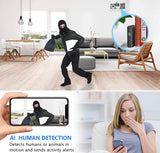 Calculator WiFi Camera, HD Mini Camera Wireless Video Camera, Cloud Storage Video Recorder Support AI Humen Detection for Home Security
