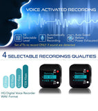 Mini Voice Recorder - Voice Activated Recording - 570 Hours