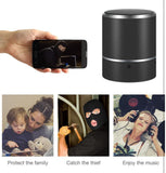 Hidden Camera 1080P WiFi Spy Camera Bluetooth Speaker with 180°Rotate Lens and Motion Detection (Black)