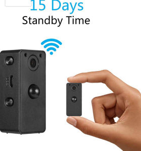 Hidden Spy Camera Wake Up by APP – Wireless Mini Camera Ideal for Multiple Covert Applications, Nanny Cam– WiFi Camera P.I.R Motion Detection iOS&Android Devices– Night Vision & 15 Days Standby Time