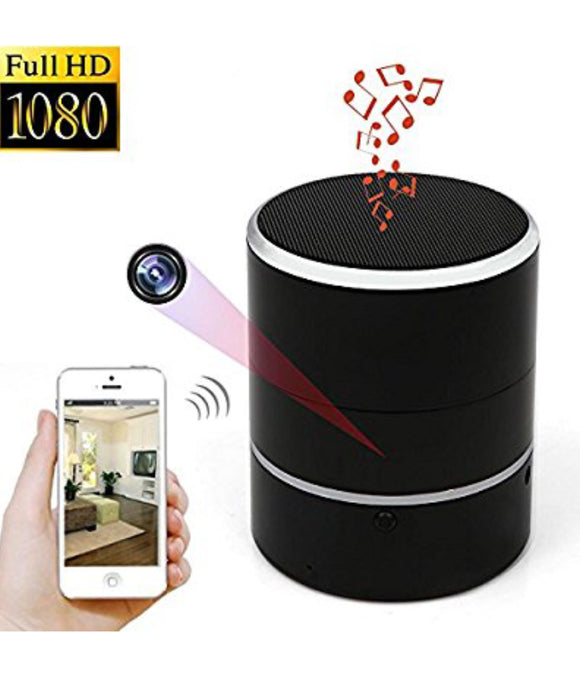 Hidden Camera 1080P WIFI HD Spy Cam Bluetooth Speakers Wireless Mini Camera Rotate 180° Video Recorder Motion Detection Real-Time View Nanny Cam