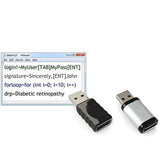 Automatically Types Text, Login and Password Manager, USB Keyboard Keystroke Generator