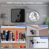 Hidden Camera Live Streaming, Small Security Camera with Night Vision Motion Activated Spy Cam Nanny Cam, Mini WiFi Camera for Home and Outdoor