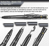 Tactical Pen for Self-Defense + LED Tactical Flashlight,