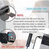 Spy Camera Hidden Camera Power Bank 1800mAh Portable Hidden Camera,