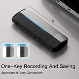 64GB Mini Voice Activated Recorder,Taheng Small Recording Device with 750 Hrs Recording Capacity,USB Digital Audio Recorder for Lecture Interview Meeting Class