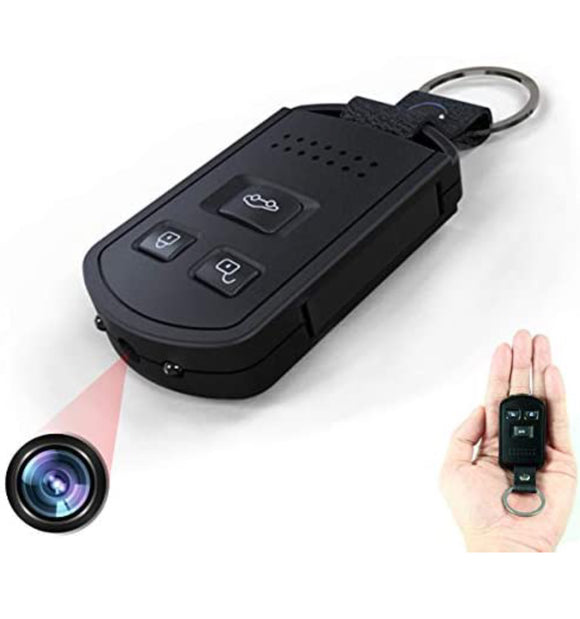 Mini Keychain Video Camera, 2021 New Version 1080P HD Small Security DVR Camera with IR Night Vision and Long Battery Life Mini Recording Device for Indoor and Outdoor