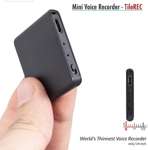 Voice Activated Recorder with 145 Hours Recording Capacity, MP3 Records, 24 Hours Battery