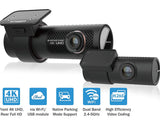 BlackVue DR900X-2CH with 32GB microSD Card | 4K UHD Cloud Dashcam | Built-in Wi-Fi, GPS, Parking Mode Voltage Monitor | LTE via Optional CM100 LTE Module