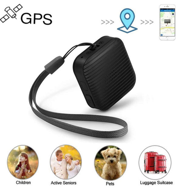 GPS Tracker, Mini GPS Tracker for Kids Real Time GPS Tracker with Voice Monitoring SOS Emergency for Kids Children