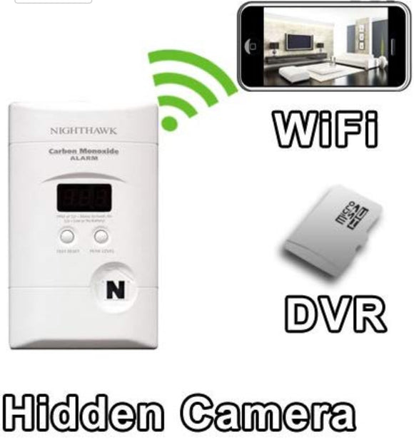 DVR Carbon Monoxide Detector Hidden Camera with Built-In DVR