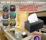 Tissue Box Security Camera Wireless 4k 1080P 720p WiFi IP Room Remote View Phone