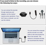 Mini Voice Recorder,Digital Audio Recorder,Small Listening Device,Necklace Shape