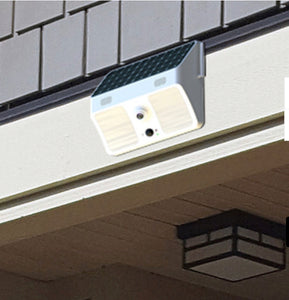 Solar Powered Outdoor LED Light Camera w/ Two-Way Talk, DVR, Night Vision & WiFi Remote Viewing