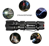 Tactical Flashlight - Amazingly Bright 400 Lumen LED 3 Mode Tactical Flashlight, Black