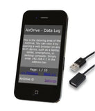 AirDrive Forensic Keylogger Cable Pro - USB extension cable hardware keylogger with Wi-Fi and 16MB memory