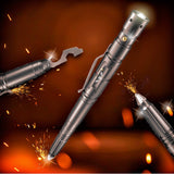 Tactical Pen for Self-Defense + LED Tactical Flashlight,