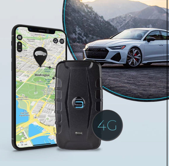 GPS 20 4G LTE - Car GPS Tracker for Vehicles, Motorcycles & Trucks, Car Tracker Device with Built-in Magnet, 90 Days Battery Duration (180 Days in Standby Mode)