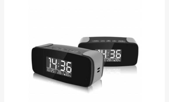 OMINI - 1080p HD WIFI Streaming Nanny Cam Alarm Clock with IR Night Vision