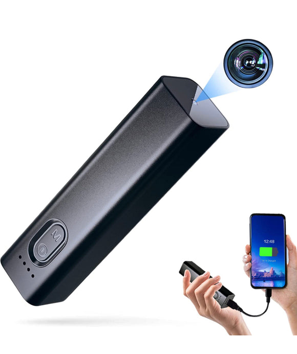 Spy Camera Hidden Camera Power Bank 1800mAh Portable Hidden Camera,