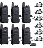 Walkie Talkies for Adults Two Way Radio16 CH VOX License-Free Walkie Talkies Rechargeable 2 Way Radio with Earpiece, for School Retail Church Restaurant 6 Pack