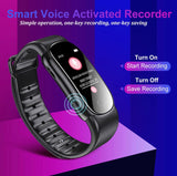 Voice Recorder Watch Voice Activated Recorder with 25 Hours Continuous Recording Time, MP3 Recorder with Timing Recording Audio Device (32GB)