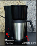 BUSH BABY COFFEE POT WITH HIDDEN CAMERA - FREE 16GB MICROSD CARD!