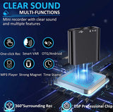 Mini Voice Recorder, Ultra Small 16GB Magnetic Voice Activated Recorder with 192 Hours Recording Capacity, Digital Voice Recorder Recording Device for Lecture Interview Meeting