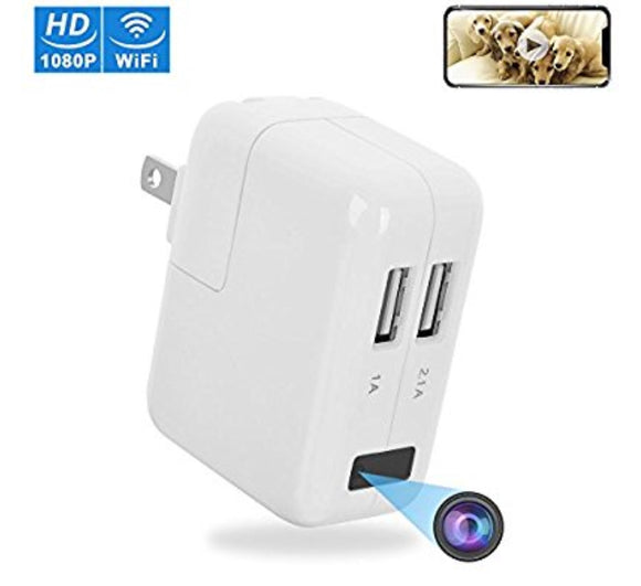 1080P Wifi Wall Charger Hidden Spy Camera - ENKLOV HD P2P Wireless Wifi Digita Video Camcorder with Motion