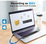 Audio Recording with Playback, Voice Recording Device, 400Hrs Recording Audio Storage, USB Dictaphone Sound Recorder for Lectures & Meetings