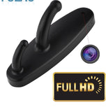 Hidden Spy Clothes Hook Cam Surveillance Full HD Covert 1280p Wireless Security Home Recorder Camera Black