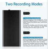 Voice Recorder Device- 16GB Thinnest Voice Activated Recorders with 192 Hours Recording Storage